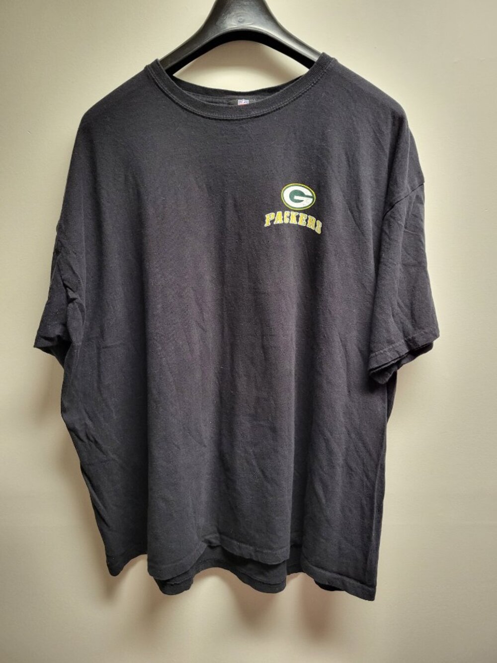 NFL Team Apparel Green Bay Packers Men’s Black T-Shirt Size 2XL